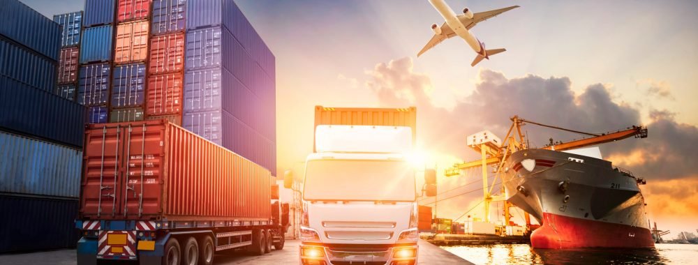 Logistics,And,Transportation,Of,Container,Cargo,Ship,And,Cargo,Plane